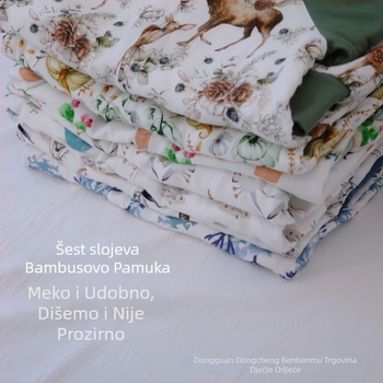 Spavaći vreć za bebe s odvojenim nogama, šest slojeva od bambusovih vlakana, punjenje od 100% pamuka, pogodan za bebe i malu djecu 1–3 godine, jesen i zimu