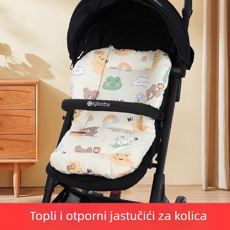 Pamukasta podloga za dječje kolica, debeli jastučić za stražnji dio za sve sezone, univerzalna za stolice za blagovaonu