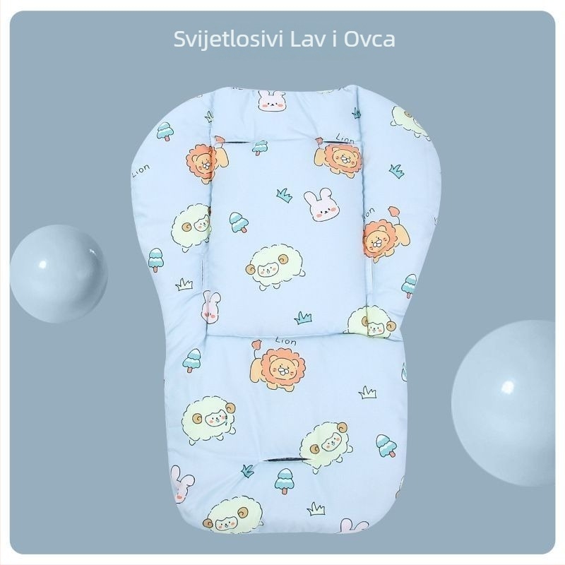 Pamukasta podloga za dječje kolica, debeli jastučić za stražnji dio za sve sezone, univerzalna za stolice za blagovaonu