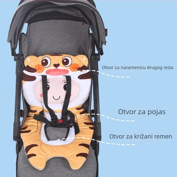 Bean podložak za dječji kolica od kristalnog velura, univerzalna podloga za dječji stolac, mogućnost personalizacije