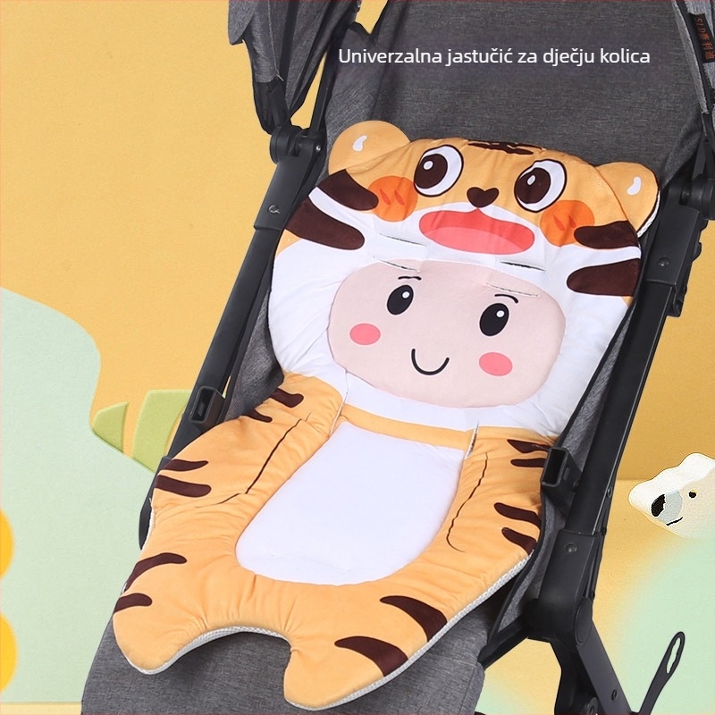 Bean podložak za dječji kolica od kristalnog velura, univerzalna podloga za dječji stolac, mogućnost personalizacije