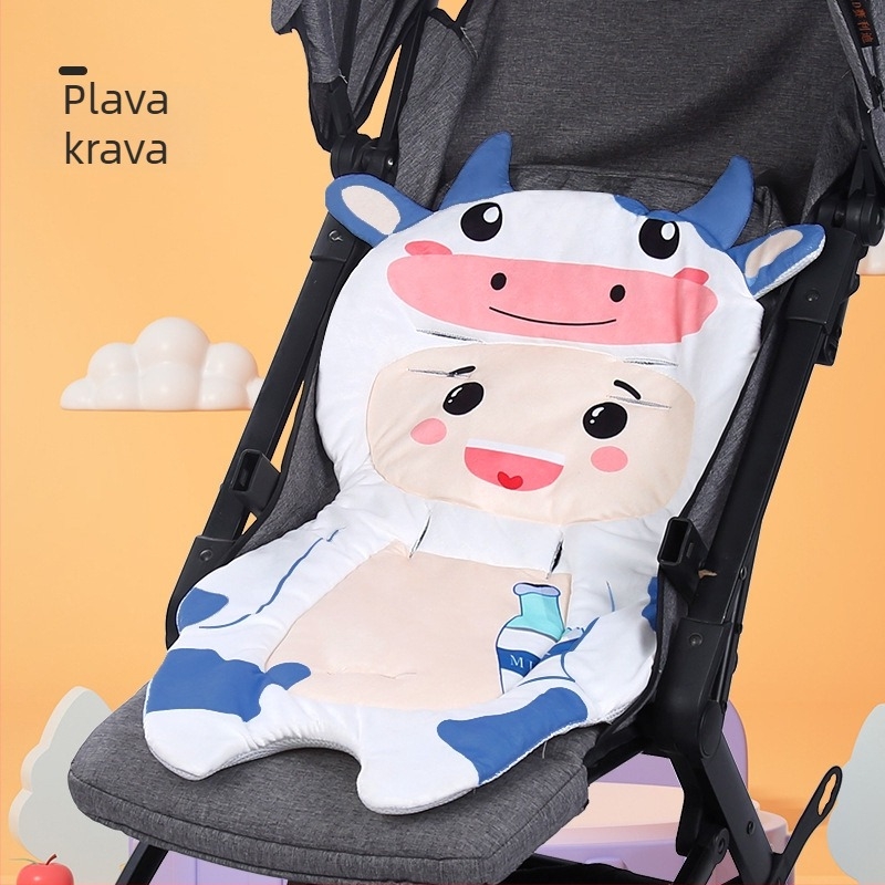 Bean podložak za dječji kolica od kristalnog velura, univerzalna podloga za dječji stolac, mogućnost personalizacije