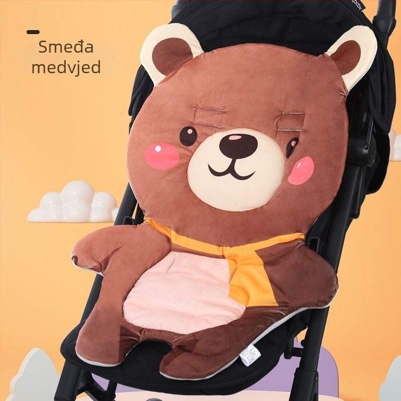 Bean podložak za dječji kolica od kristalnog velura, univerzalna podloga za dječji stolac, mogućnost personalizacije