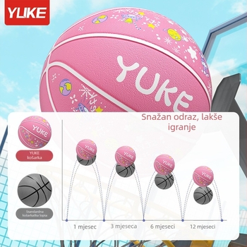 Yuke gumena košarka za djecu – lopta za trening, za djecu, košarka