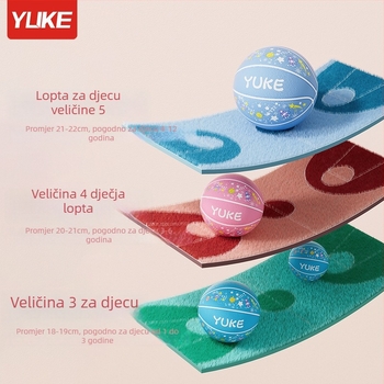 Yuke gumena košarka za djecu – lopta za trening, za djecu, košarka