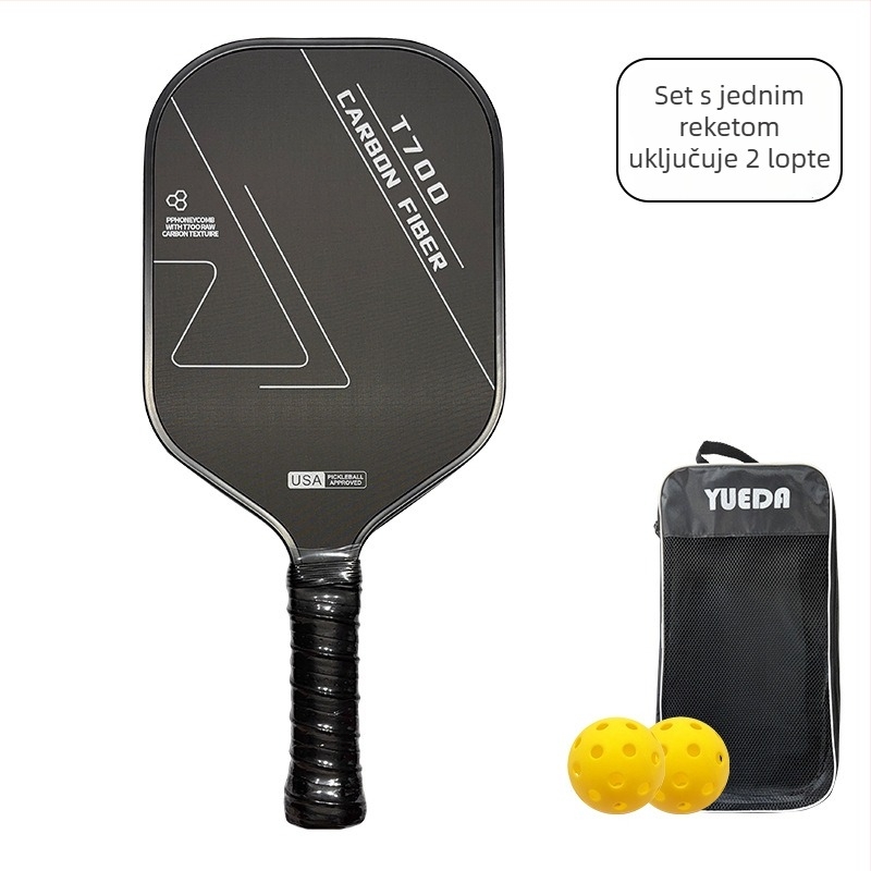 Raketa pickleball za natjecanja – T700 karbonska vlakna, mat završni sloj, težina 235 g, brend Meichang Sporting Goods