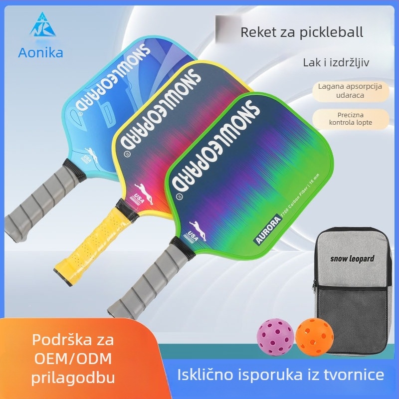 Raketa za pickleball - staklena vlakna, 220 g, Stormer branda, puni komplet za odrasle i djecu
