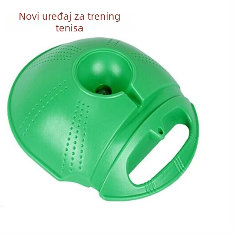 Plastični teniski trener s užetom za samostalnu vježbu, automatsko odskakanje, visoka elastičnost, fiksna baza