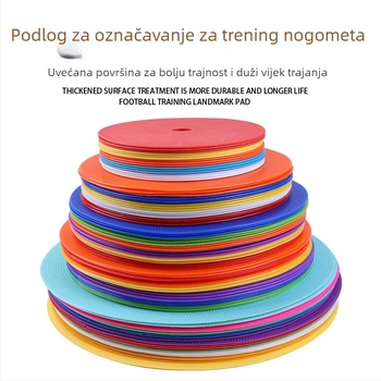Gumeni označivački disk za nogometnu trening, brenda Neli, pomoć za trening nogometa, košarke i odbojke