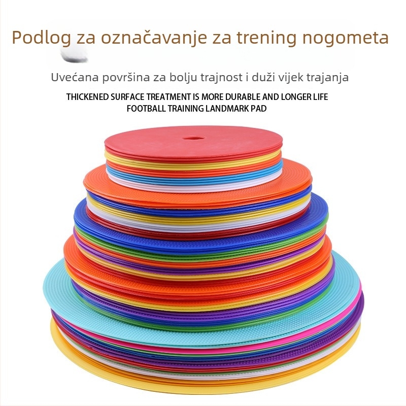 Gumeni označivački disk za nogometnu trening, brenda Neli, pomoć za trening nogometa, košarke i odbojke