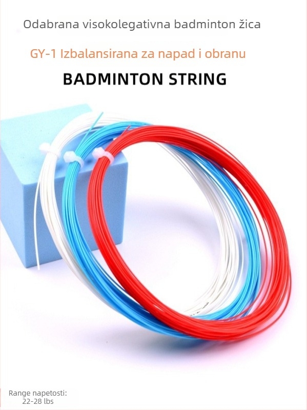 Guangyu struna za reket za badminton — visokočvrsta najlon vlakna, pogodna za badminton i stolni tenis
