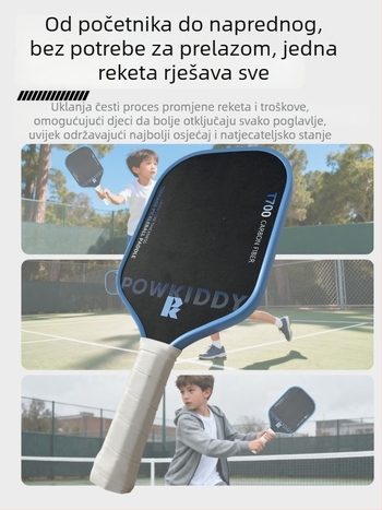 Davis pickleball paddle, T700 karbonska vlakna, težina 205±5 g, tekstura saćaste površine