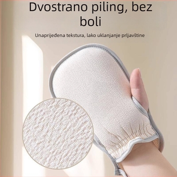 Rukavice za kupanje za žene – eksfolijacijske s grubim zrncima, prozračne, ojačane, od poliester vlakana