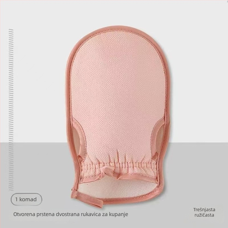 Rukavice za kupanje za žene – eksfolijacijske s grubim zrncima, prozračne, ojačane, od poliester vlakana