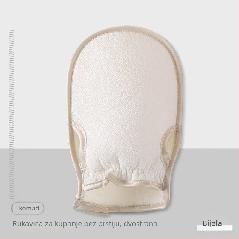 Rukavice za kupanje za žene – eksfolijacijske s grubim zrncima, prozračne, ojačane, od poliester vlakana