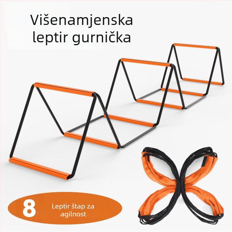 Trening alat: višefunkcijska sklopiva agility ljestvica, čelična konstrukcija, pogodna za nogomet, Roneng