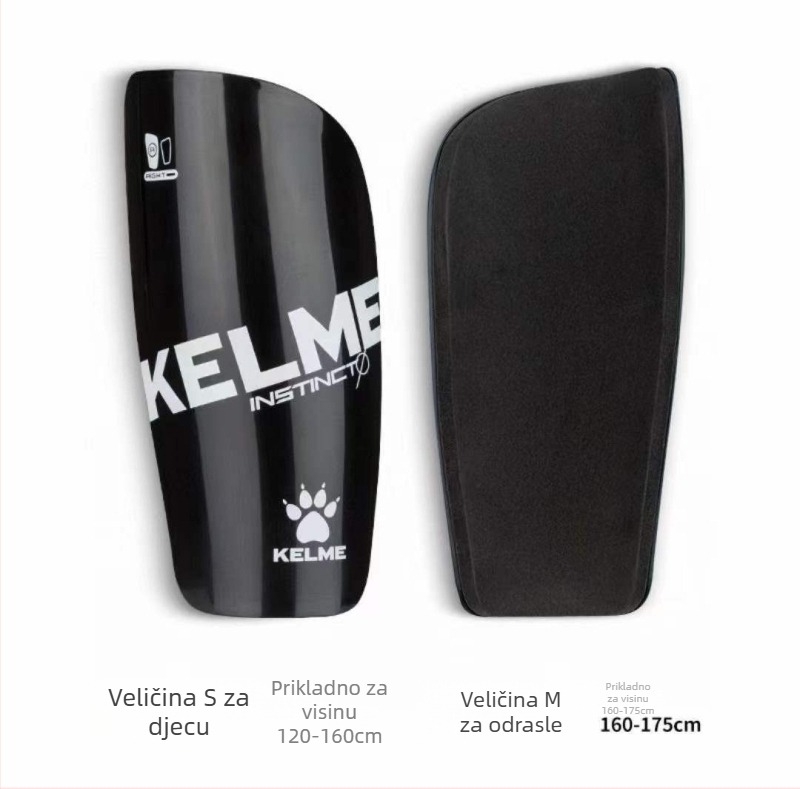 Štitnik za tibiju s debelim umetnim pločom – plastični; prilagodljiv; nogomet