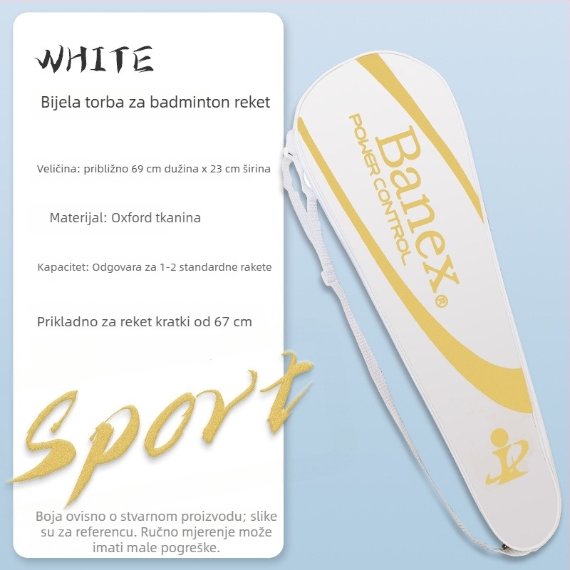 Torba za badminton i teniske rekete, vodootporan Oxford materijal, trostruki čvrsti odjeljak, jednoručni remen, prilagođeni logotip, brenda Brother