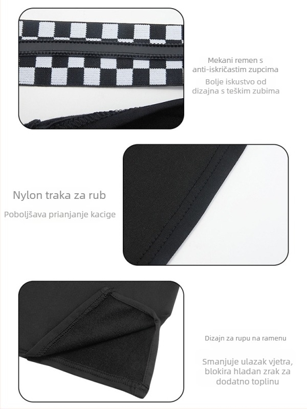 Maska za biciklizam, unisex, vodootporna tkanina, Ruiqi marka