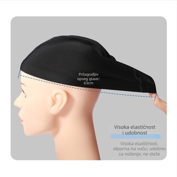 FRLO Plivačka kapa za odrasle - Ugodna zaštita ušiju, Brzo sušenje najlona, Pogodno za dugu kosu, Uzorak tiska