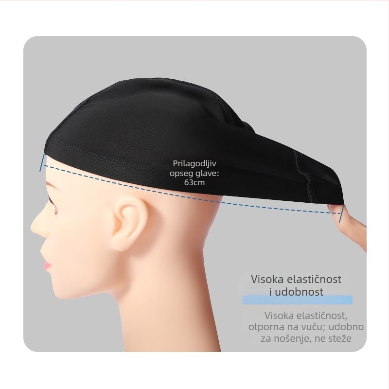 FRLO Plivačka kapa za odrasle - Ugodna zaštita ušiju, Brzo sušenje najlona, Pogodno za dugu kosu, Uzorak tiska
