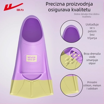 Silikonske kratke peraje za plivanje za trening - Marka: Pull back; Materijal: Silikon; Prilagodba: dostupna