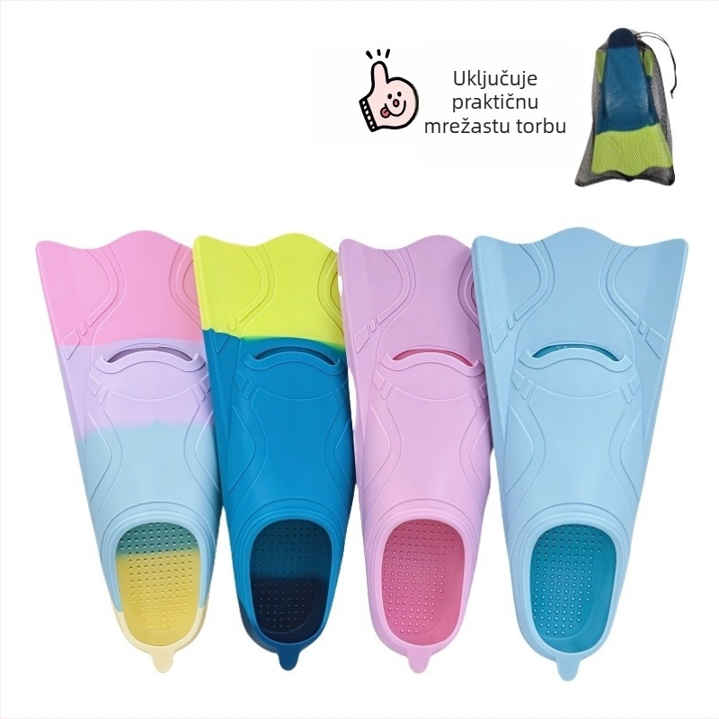 Silikonske kratke plivačke peraje, unisex trening – slobodni stil i snorkeling