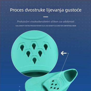 Zhiyang silikon kratke plivačke peraje – prilagodljive profesionalne trening peraje