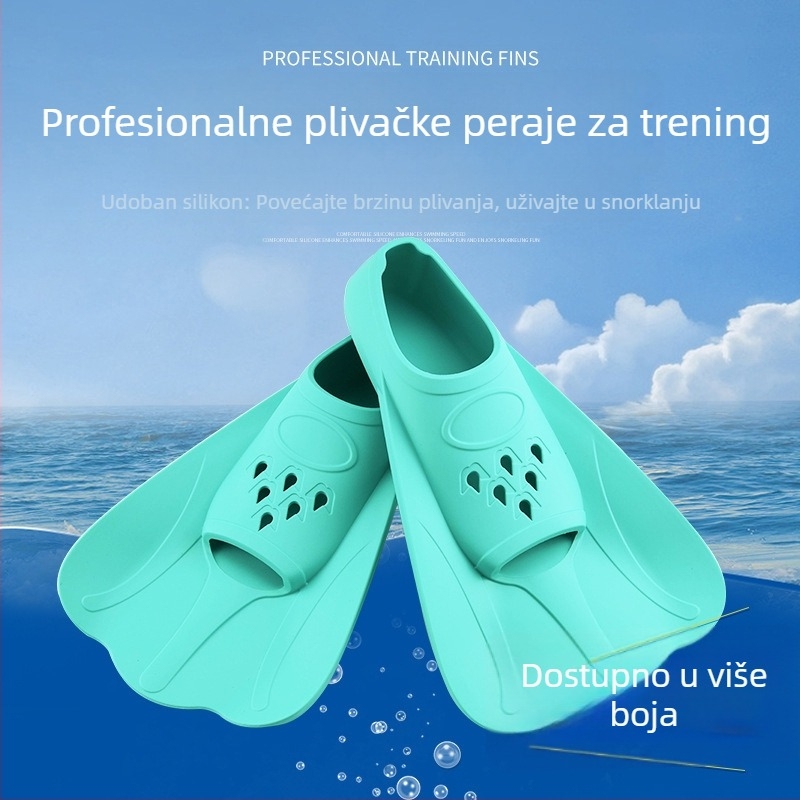 Zhiyang silikon kratke plivačke peraje – prilagodljive profesionalne trening peraje
