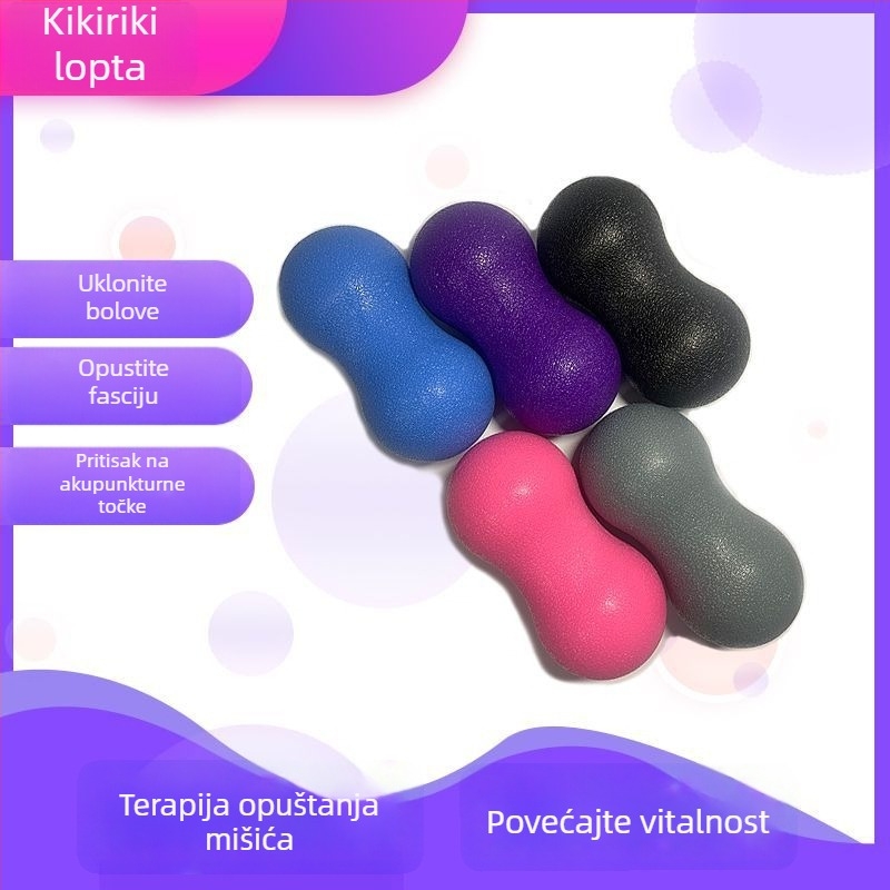 Moe Taki TPE joga lopta – masaža fascije, ne-naduvljiva, za leđa i vrat, 70–350 g