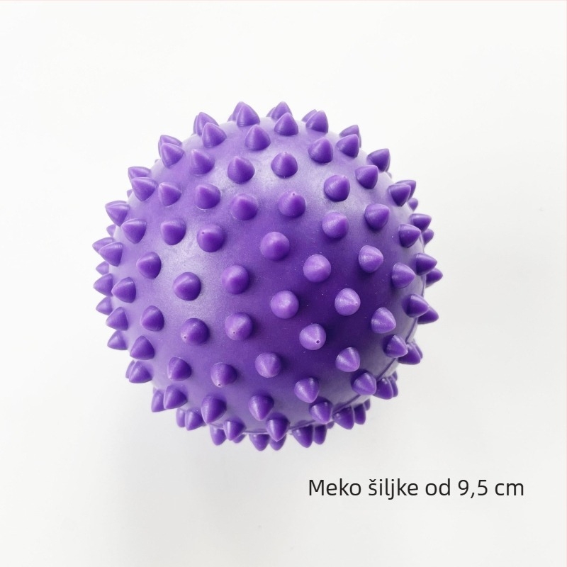 Masažna lopta s bodljama od mekog PVC-a za akupresuru, olakšanje plantarne fascije, joga i fitness