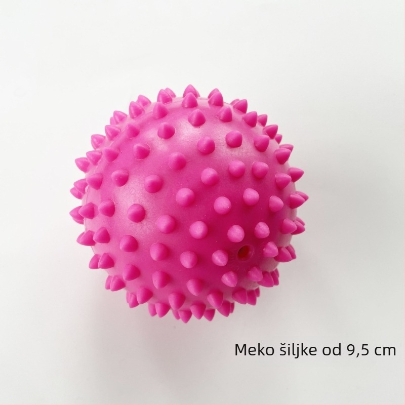 Masažna lopta s bodljama od mekog PVC-a za akupresuru, olakšanje plantarne fascije, joga i fitness