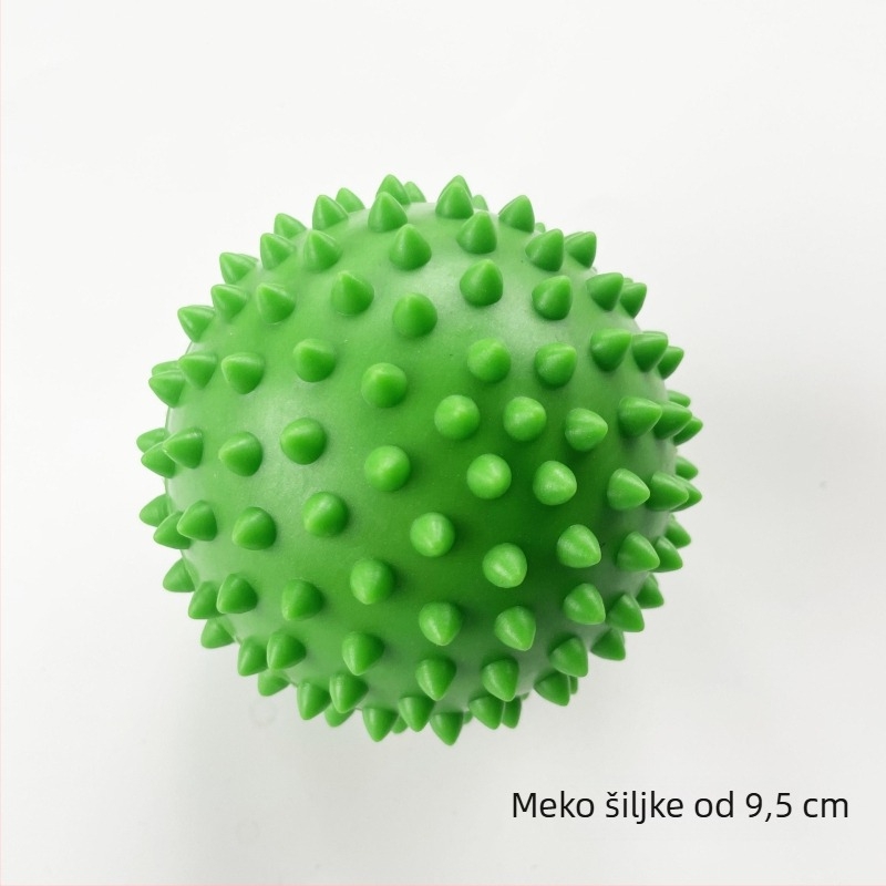 Masažna lopta s bodljama od mekog PVC-a za akupresuru, olakšanje plantarne fascije, joga i fitness