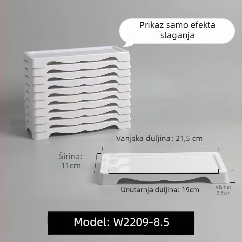 Baobang melaminski tanjur za goveđe meso za hot pot, kvadratni, glazirana površina, mogućnost tiska logotipa