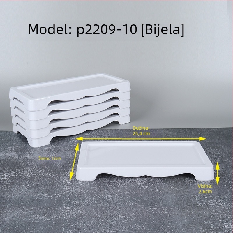 Baobang melaminski tanjur za goveđe meso za hot pot, kvadratni, glazirana površina, mogućnost tiska logotipa