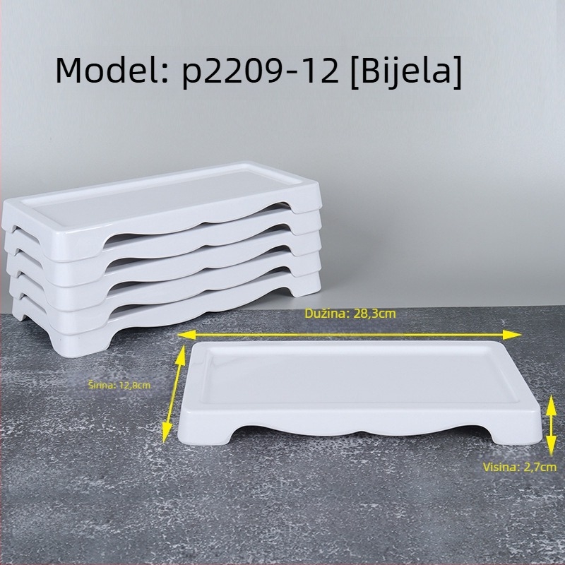 Baobang melaminski tanjur za goveđe meso za hot pot, kvadratni, glazirana površina, mogućnost tiska logotipa