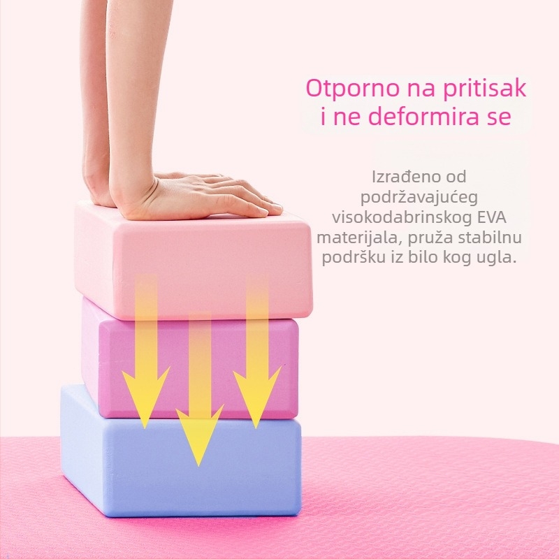 Joga blok EVA visoke gustoće, jednostavan dizajn, za fitness i ples, za početnike i djecu