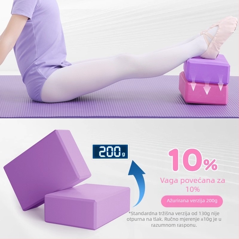 Blok za jogu visoke gustoće za studio – podrška dječjoj plesnoj vježbi i istezanju nogu