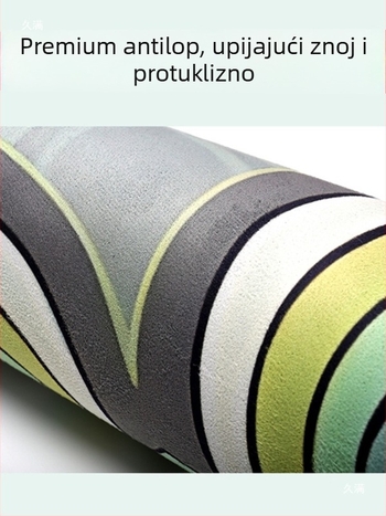 Velika kružna joga prostirka za meditaciju, debljina 5 mm, protuklizna