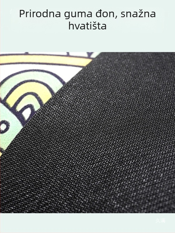 Velika kružna joga prostirka za meditaciju, debljina 5 mm, protuklizna