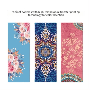 Joga podloga - prirodni kaučuk, prugasti uzorak, debljina 5 mm, težina 3,8 kg, prilagodljiva