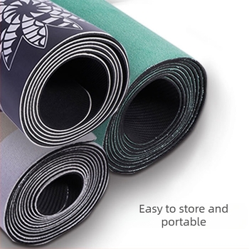 Joga podloga - prirodni kaučuk, prugasti uzorak, debljina 5 mm, težina 3,8 kg, prilagodljiva