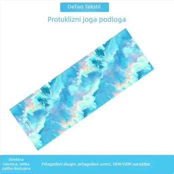 Protuklizni joga ručnik s točkama, 88% poliester / 12% najlon, težina tkanine 200 g/m², ukupna težina 280 g, pogodan za jogu, vanjske aktivnosti i plažu