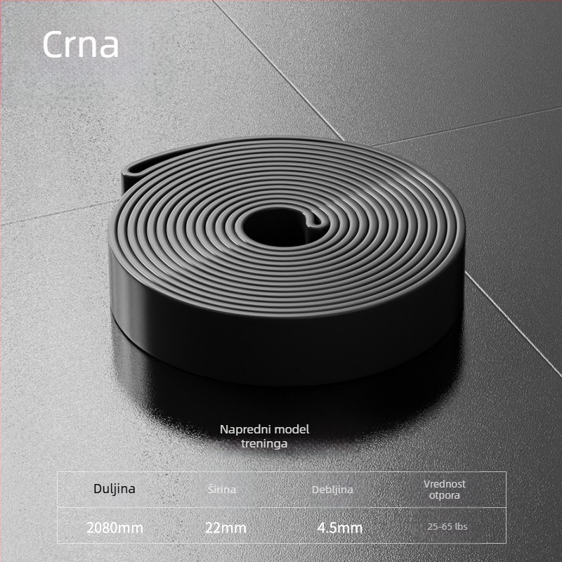 Elastični trak otpora za fitness – vježbe za gluteuse i noge, pomoć pri povlačenju gornjeg dijela tijela, joga traka (TPE, Qiwang A11978)