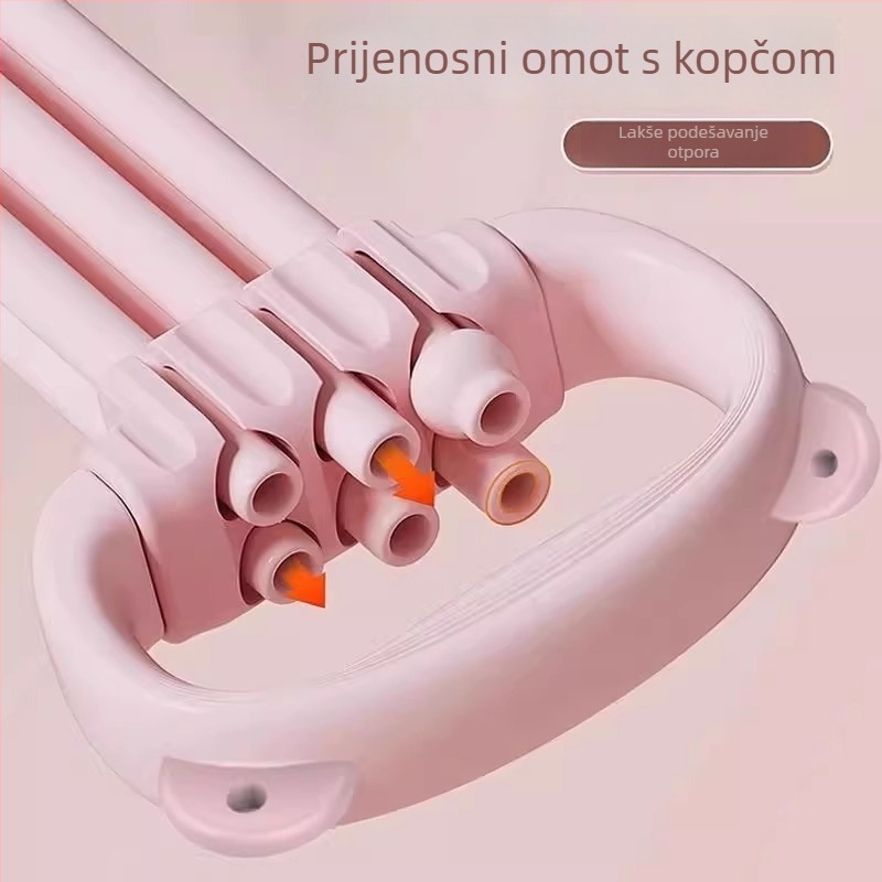 Regulirana traka otpora za trening leđa i otvaranje ramena, kućna vježba i joga; ABS materijal; uređaj za jačanje hvata rukom