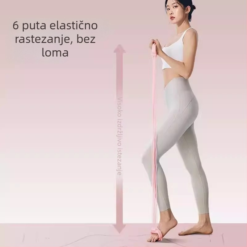 Regulirana traka otpora za trening leđa i otvaranje ramena, kućna vježba i joga; ABS materijal; uređaj za jačanje hvata rukom