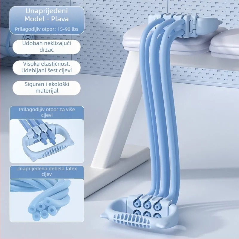 Regulirana traka otpora za trening leđa i otvaranje ramena, kućna vježba i joga; ABS materijal; uređaj za jačanje hvata rukom
