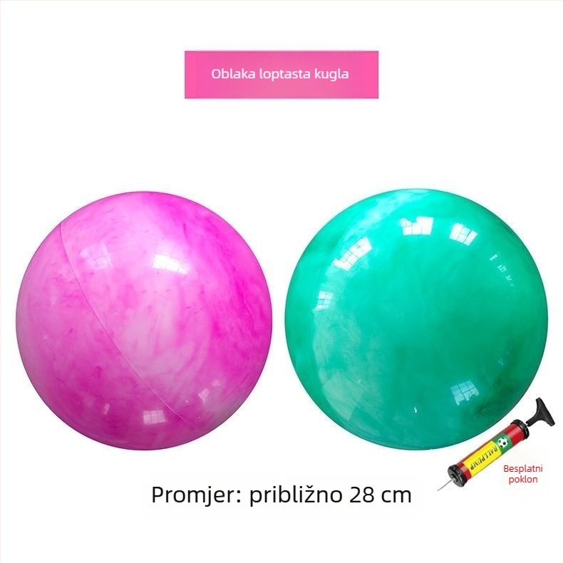 Joga lopta - plastična, ne napuhuje se, za kućnu upotrebu