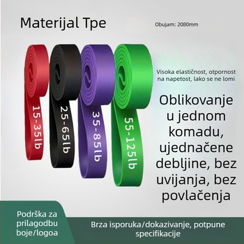 Nothing 002 TPE Otporna traka s krugom za čučnjeve i elastna joga traka, podizanje kukova, eksplozivna snaga