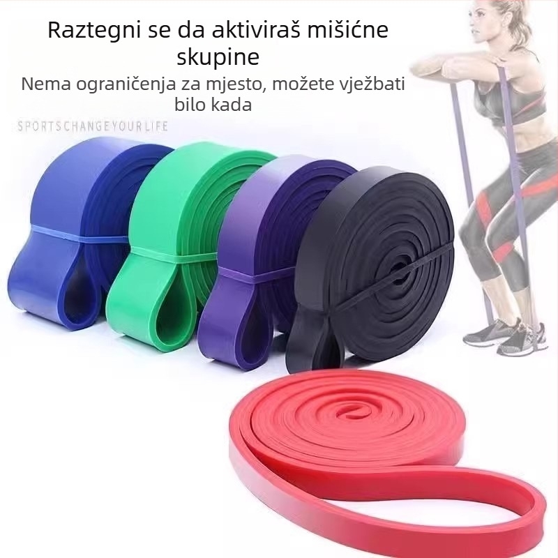 Nothing 002 TPE Otporna traka s krugom za čučnjeve i elastna joga traka, podizanje kukova, eksplozivna snaga